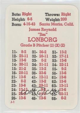 1976-85 APBA Baseball Great Teams of the Past - [Base] #_JILO - Jim Lonborg