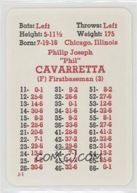 1976-85 APBA Baseball Great Teams of the Past - [Base] #_PHCA - Phil Cavarretta