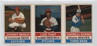 Johnny Bench, Luis Tiant, Darrell Evans