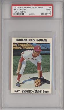 1976 Indianapolis Indians Team Issue - [Base] #3 - Ray Knight [PSA 9 MINT]