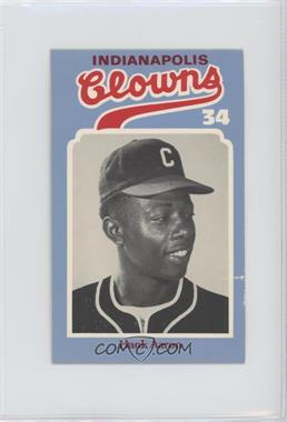 1976 Laughlin Indianapolis Clowns - [Base] #34 - Hank Aaron