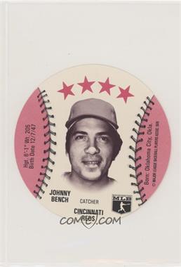 1976 MSA Discs - [Base] - Isaly's/Sweet William #_JOBE - Johnny Bench