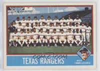 Texas Rangers Team, Frank Lucchesi