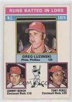 Greg Luzinski, Johnny Bench, Tony Perez