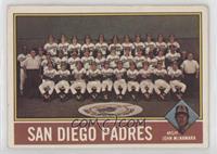 San Diego Padres Team, John McNamara