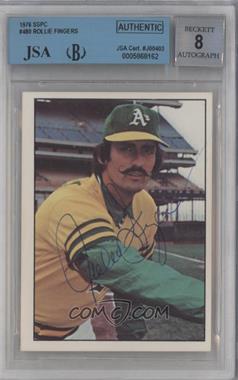 1976 SSPC - [Base] #480 - Rollie Fingers [JSA Certified Encased by BVG]