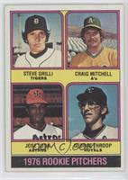 1976 Rookie Pitchers - Steve Grilli, Craig Mitchell, Jose Sosa, George Throop