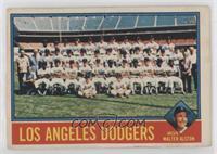 Team Checklist - Los Angeles Dodgers Team, Walter Alston [Poor to Fai…