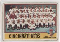 Team Checklist - Cincinnati Reds Team, Sparky Anderson [Poor to Fair]