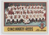 Team Checklist - Cincinnati Reds Team, Sparky Anderson