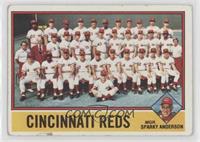 Team Checklist - Cincinnati Reds Team, Sparky Anderson [Poor to Fair]