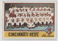 Team Checklist - Cincinnati Reds Team, Sparky Anderson [Poor to Fair]