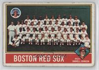 Team Checklist - Boston Red Sox Team, Darrell Johnson [COMC RCR Poor]