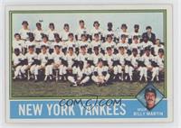 Team Checklist - New York Yankees Team, Billy Martin
