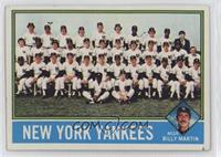 Team Checklist - New York Yankees Team, Billy Martin [Good to VG̴…