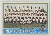 Team Checklist - New York Yankees Team, Billy Martin