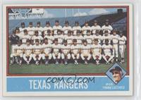 Team Checklist - Texas Rangers Team, Frank Luchessi