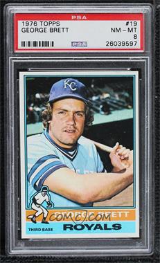 1976 Topps - [Base] #19 - George Brett [PSA 8 NM‑MT]