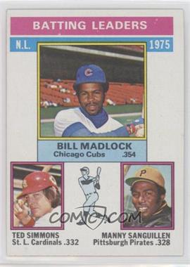 1976 Topps - [Base] #191 - League Leaders - Bill Madlock, Ted Simmons, Manny Sanguillen