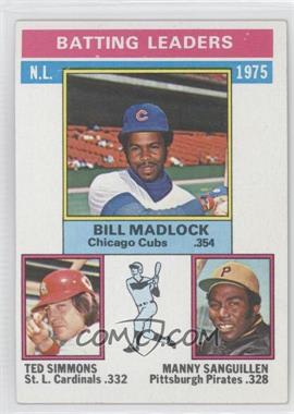 1976 Topps - [Base] #191 - League Leaders - Bill Madlock, Ted Simmons, Manny Sanguillen