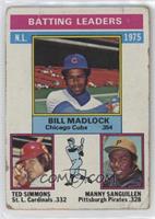 League Leaders - Bill Madlock, Ted Simmons, Manny Sanguillen [Poor to …