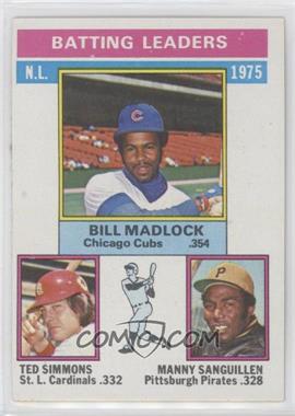 1976 Topps - [Base] #191 - League Leaders - Bill Madlock, Ted Simmons, Manny Sanguillen