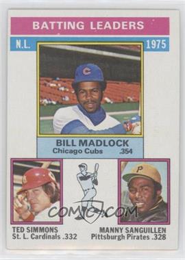 1976 Topps - [Base] #191 - League Leaders - Bill Madlock, Ted Simmons, Manny Sanguillen