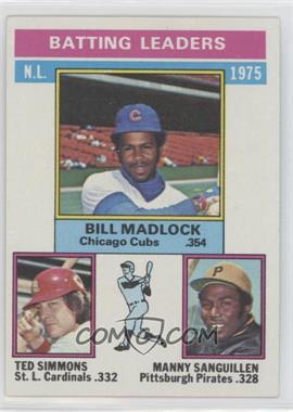 1976 Topps - [Base] #191 - League Leaders - Bill Madlock, Ted Simmons, Manny Sanguillen