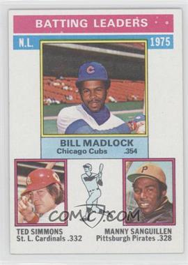 1976 Topps - [Base] #191 - League Leaders - Bill Madlock, Ted Simmons, Manny Sanguillen