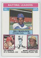 League Leaders - Bill Madlock, Ted Simmons, Manny Sanguillen