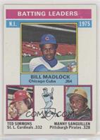 League Leaders - Bill Madlock, Ted Simmons, Manny Sanguillen