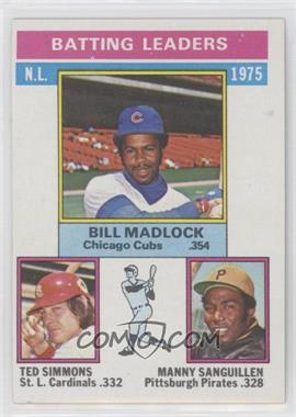 1976 Topps - [Base] #191 - League Leaders - Bill Madlock, Ted Simmons, Manny Sanguillen