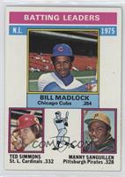 League Leaders - Bill Madlock, Ted Simmons, Manny Sanguillen