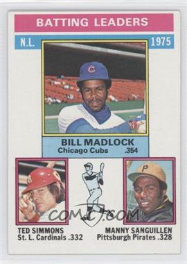 1976 Topps - [Base] #191 - League Leaders - Bill Madlock, Ted Simmons, Manny Sanguillen