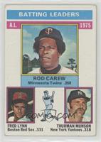 League Leaders - Rod Carew, Fred Lynn, Thurman Munson [Poor to Fair]