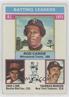 League Leaders - Rod Carew, Fred Lynn, Thurman Munson [Good to VGR…