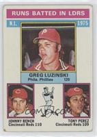 League Leaders - Greg Luzinski, Johnny Bench, Tony Perez