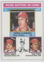 League Leaders - Greg Luzinski, Johnny Bench, Tony Perez