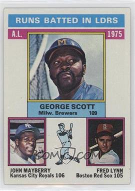 1976 Topps - [Base] #196 - League Leaders - George Scott, John Mayberry, Fred Lynn