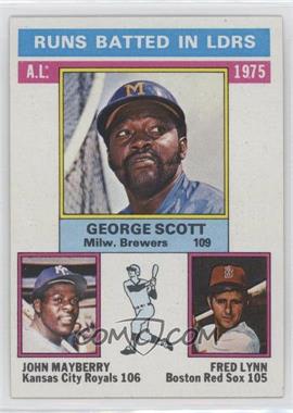 1976 Topps - [Base] #196 - League Leaders - George Scott, John Mayberry, Fred Lynn