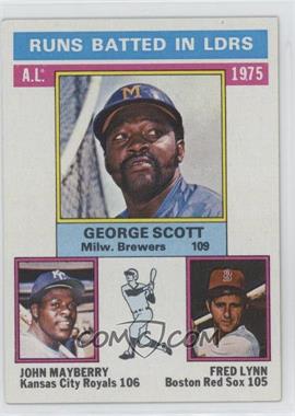 1976 Topps - [Base] #196 - League Leaders - George Scott, John Mayberry, Fred Lynn