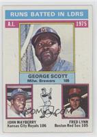 League Leaders - George Scott, John Mayberry, Fred Lynn