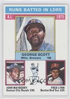 League Leaders - George Scott, John Mayberry, Fred Lynn [Good to VG&#…