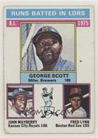 League Leaders - George Scott, John Mayberry, Fred Lynn [Good to VG&#…