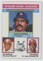 League Leaders - Dave Lopes, Lou Brock, Joe Morgan