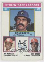 League Leaders - Dave Lopes, Lou Brock, Joe Morgan [Good to VG‑…