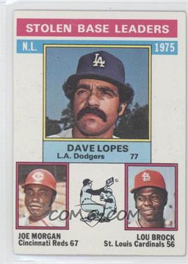 1976 Topps - [Base] #197 - League Leaders - Dave Lopes, Lou Brock, Joe Morgan