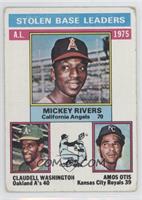 League Leaders - Mickey Rivers, Claudell Washington, Amos Otis [Poor to&nb…