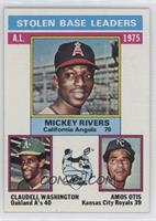 League Leaders - Mickey Rivers, Claudell Washington, Amos Otis