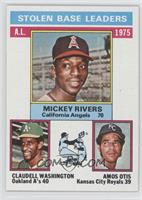 League Leaders - Mickey Rivers, Claudell Washington, Amos Otis